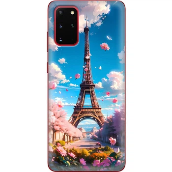 Силиконовый Чехол с Картинкой для Samsung Galaxy S20 Plus (G985) Принт (Париж, Эйфелева Башня) (38874-ysm035)