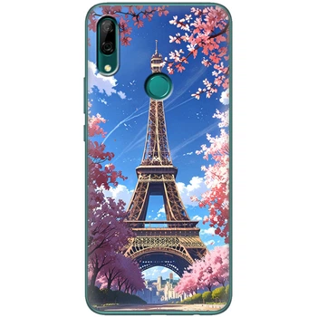 Силиконовый Чехол с Картинкой для Huawei P Smart Z Принт (Париж, Эйфелева Башня) (37381-ysm036)