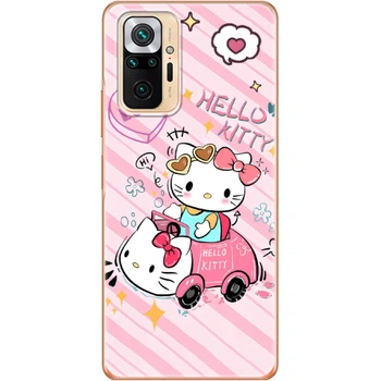 Силиконовый Чехол с Картинкой для Xiaomi Redmi Note 10 Pro Принт (Хеллоу Китти, Hello Kitty) (42053-ysm032)