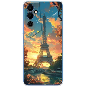 Силиконовый Чехол с Картинкой для Tecno Pova Neo 2 Принт (Париж, Эйфелева Башня) (45571-ysm037)