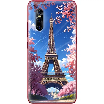 Силиконовый Чехол с Картинкой для Vivo V15 Pro Принт (Париж, Эйфелева Башня) (37608-ysm036)