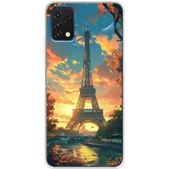 Силиконовый Чехол с Картинкой для Umidigi A11S Принт (Париж, Эйфелева Башня) (56085-ysm037)