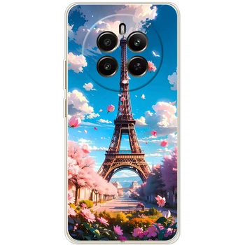 Силиконовый Чехол с Картинкой для Realme 12 Plus 5G Принт (Париж, Эйфелева Башня) (56735-ysm035)