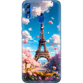 Силиконовый Чехол с Картинкой для Huawei Honor 10 Lite Принт (Париж, Эйфелева Башня) (35846-ysm035)
