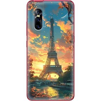 Силиконовый Чехол с Картинкой для Vivo V15 Pro Принт (Париж, Эйфелева Башня) (37608-ysm037)
