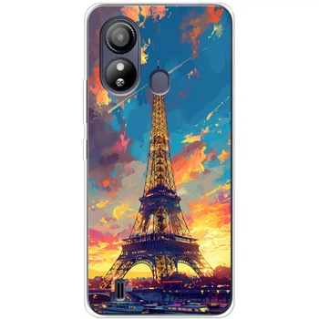 Силиконовый Чехол с Картинкой для ZTE Blade L220 Принт (Париж, Эйфелева Башня) (48115-ysm038)