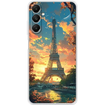 Силиконовый Чехол с Картинкой для Samsung Galaxy A05s (A057) Принт (Париж, Эйфелева Башня) (50403-ysm037)