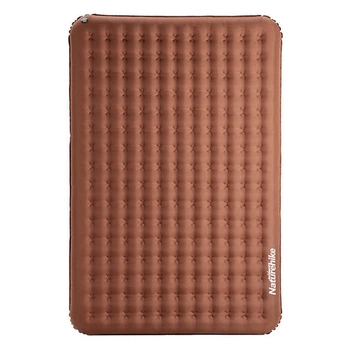 Туристичний килимок подвійний Naturehike NH19QD010 надувний теракотовий 200 см (6927595773970)