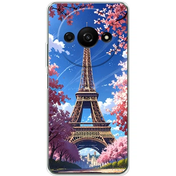 Силиконовый Чехол с Картинкой для Xiaomi Redmi A3 Принт (Париж, Эйфелева Башня) (55749-ysm036)