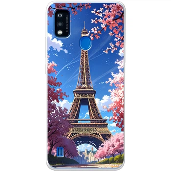 Силиконовый Чехол с Картинкой для ZTE Blade A51 Принт (Париж, Эйфелева Башня) (43298-ysm036)