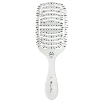 Щетка для укладки Olivia Garden Essential Care Flex Fine Hair Memory Flex Bristles Ice White