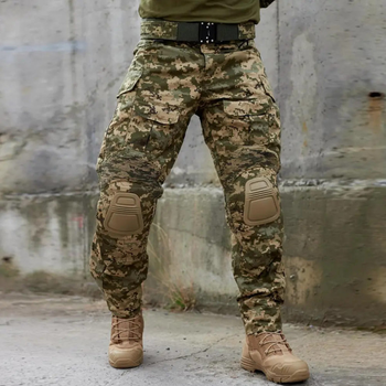 Бойові чоловічі штани G3 Combat Pants без наколінників Піксель S KL887