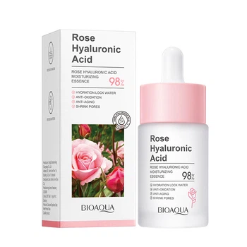 Сыворотка для лица с экстрактом розы и гиалуроновой кислотой bioaqua rose hyaluronic acid 30мл