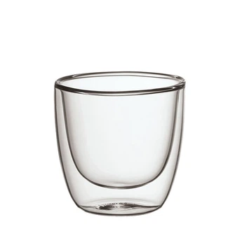 Набір із 2 склянок Villeroy & Boch Manufacture Rock 110 мл з підвійним дном.