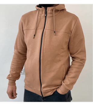 Батальна тепла кофта на замку - HECTOR - 30508 - 3XL - Naturale