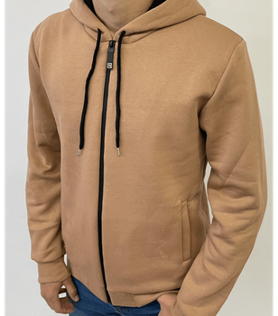 Батальна чоловіча тепла кофта - HECTOR - 30505 - 3XL - Naturale