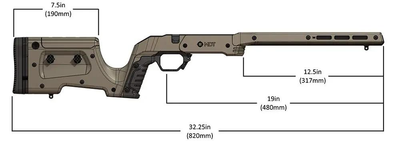 Ложа MDT XRS для HOWA 1500 SA FDE