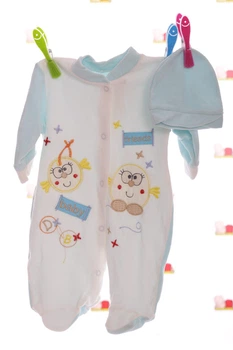 Человечек с шапкой велюровый baby бирюзовый 50 см (26598)