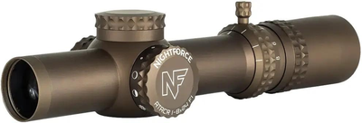 Приціл Nightforce ATACR 1-8x24 F1 0.1Mil сітка FC-DMX з підсвічуванням. Dark Earth