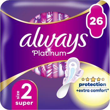 Гігієнічні прокладки Always Platinum Super Розмір 2 26 шт (8001841913841)