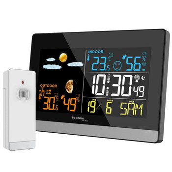 Метеостанция домашняя Technoline WS6455 Black/Silver, WS6455