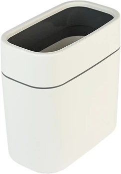 Відро для сміття MBM HOME без кришки BIN-24 10 л Біло-сіре (BIN-24 10L WHITE/GRAY)