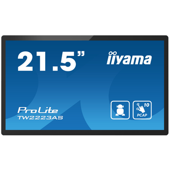 Монітор 21.5" IIYAMA ProLite сенсорний Android 12 Black (TW2223AS-B1)