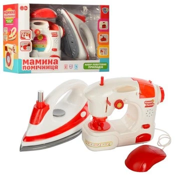 Детский игровой набор бытовой техники Limo Toy 2LS8236K Швейная машинка + Утюг