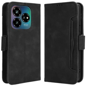 Чехол-книжка с кармашками Deexe Wallet Stand для ZTE Nubia V60 Design - Black