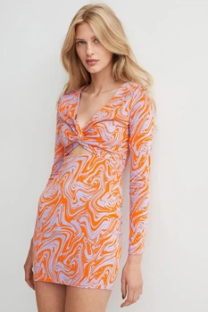 Плаття H&M 271042109 M Помаранчевий