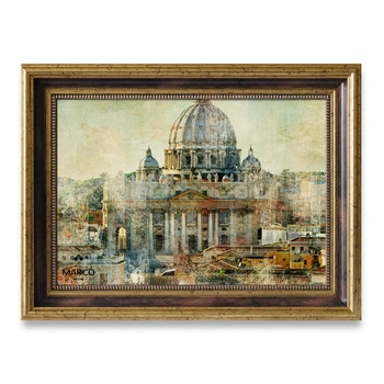 Фоторамка MARCO DECOR 4035A - 06 21х30 см, золота с текстурою дерева