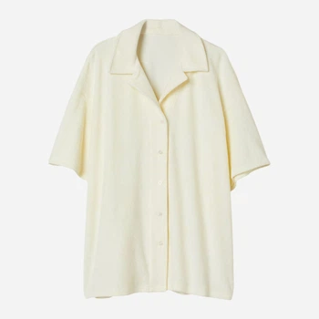 Рубашка хлопковая женская H&M 061017833 S Кремовая (KOZ6666000335319)
