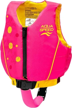 Жилет для плавания Aqua Speed Swim Star 61132 (627-04) Дети 19-30 кг Малиново-желтый (5905718611324)