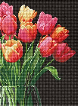 Алмазная мозаика Аромат тюльпанов ©art_selena_ua 30x40 AMO8030 Идейка