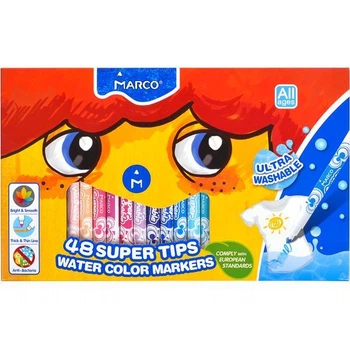 Фломастери Marko SUPER Washable 48 штук