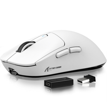 Миша бездротова ATTACK SHARK X3 PRO White 4K PAW3395