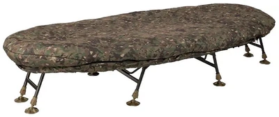 Раскладушка Trakker Levelite Oval MF-HDR овальная для рыбалки и кемпинга, memory foam, 8 ножек