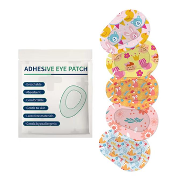 Детский пластырь для глаз Adhesive eye patch Animals окклюдер офтальмологический корректор косоглазия у детей 30 шт (91549348)