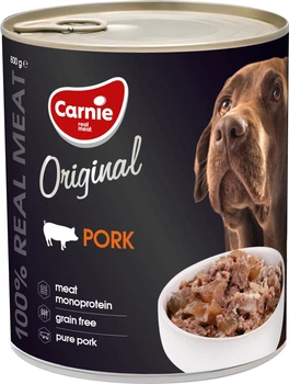 Влажный корм для собак Carnie Original Mono Protein Свинина 800 г (4820255193519)