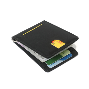 Шкіряний мінімалістичний гаманець Slim, RFID-гаманець із затискачем для грошей, унікальний подарунковий гаманець із передньою кишенею