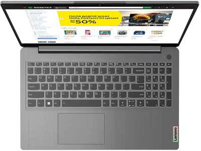 Ноутбук Lenovo IdeaPad 3 15IAU7 (82RK018WRA) Arctic Grey
