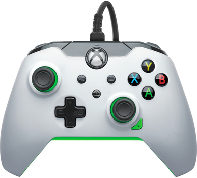 Kontroler przewodowy PDP Neon do Xbox Series/Xbox One/PC White-Green (049-012-WG)