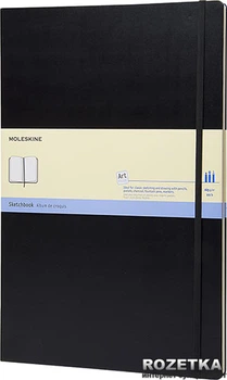 Записная книга Moleskine Folio 30 х 40 см 96 страниц без линовки Черная (9788862931960)