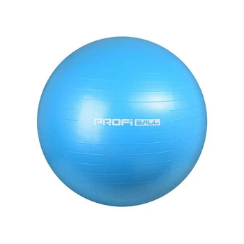 Мяч для фитнеса Profi MS 1539 (55 см) Фитбол Голубой + Ножной насос