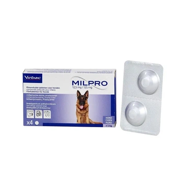 Милпро Milpro 12,5 мг/125 мг для собак 5 - 25 кг, 4 таблетки