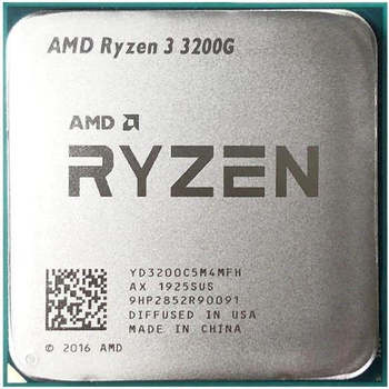 Процессор AMD Ryzen 3 4C/4T 3200G 3.6Hz 4.0GHz Boost 6MB 65W AM4 Radeon Vega8 tray (YD3200C5M4MFH)