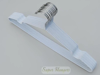 Набор 10 шт плечики Hanger TN30 40 см металлические в силиконовом покрытии белые