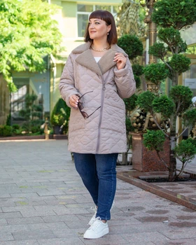 Куртка Alenka Plus 2036, 58, капучино