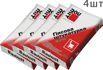 Набор Штукатурка гипсовая Baumit GlattPutz 30 кг 4 шт (190407)