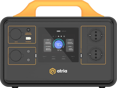 Зарядная станция ATRIA S1000 Pro / 1200 Вт / 1036 Вт⋅ч / LiFePO4